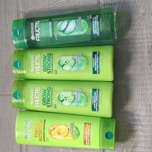 Garnier Fructis Hair Care Set Of 3 Shampoos And 1 Conditioner